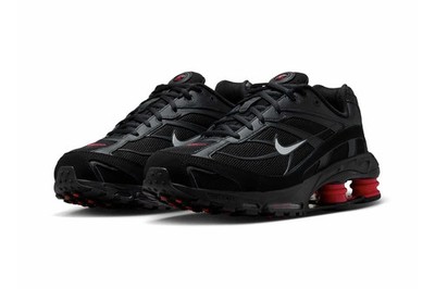 Nike Shox Ride 2 Black Red Metallic Silver Shoes II7635-001 Men sz 9.5, 10, 10.5