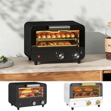 12L Mini Oven, Small Toaster Oven with Adjustable Temp and Timer, 750W