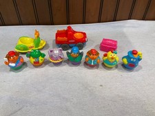 Vintage Playskool Weebles Wobble Lot of 7 Characters, Trike, Truck, Treasure