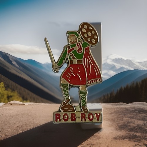Roy MacGregor (Scottish Outlaw 1671–1734) Scottish Robin Hood. Emaille Abzeichen. F3