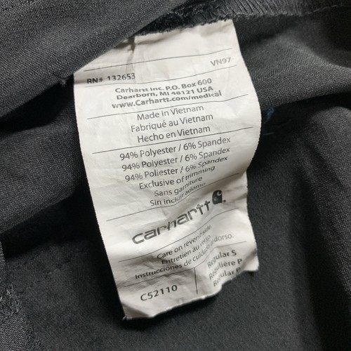 Women's Carhartt FORCE Black Medical Scrub Pants Small Regular C52110 - Picture 2 of 3