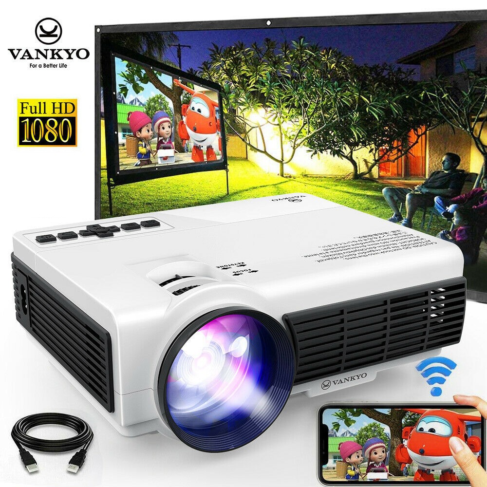 VANKYO Mini Projector 7500LMS WiFi 1080P Video Home Theater Cinema HDMI USB