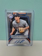 2025 Topps Tribute Tribute Auto Blue 7/150 Shay Whitcomb #TA-SW Astros