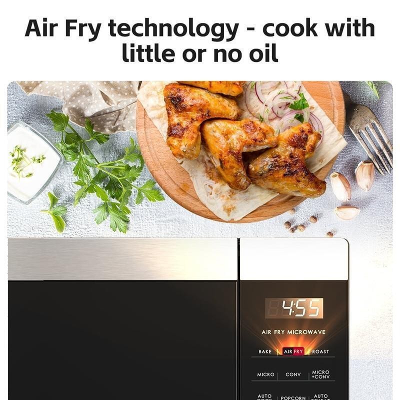 3-in-1 Air Fryer Microwave Convection Oven 900W Countertop Culinary Versatility