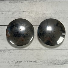 Vintage Chrome Baby Moon Domed Hubcaps 1940s-1960s 4.5 Teardrop Camper Scooter
