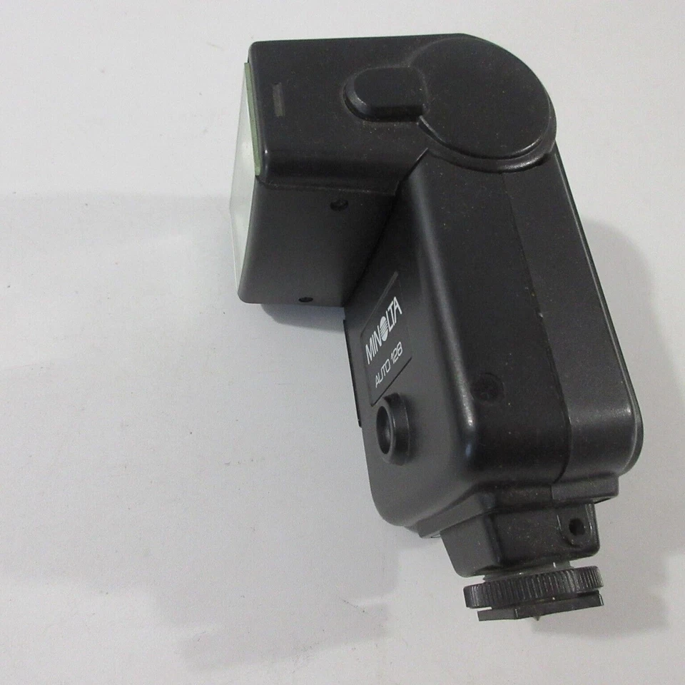 Minolta Auto 128 Camera Strobe Flash Hot Shoe Swivel Bounce Vintage - Image 3 of 4