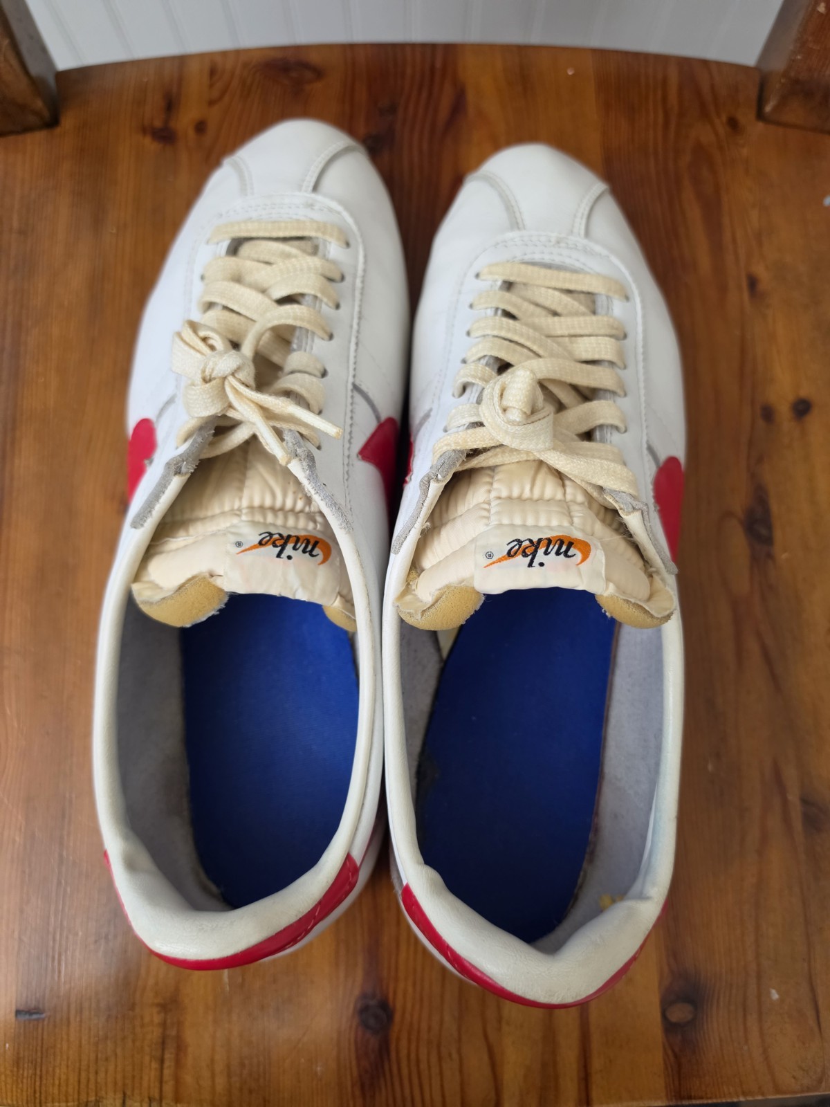 Vintage OG Original Nike Leather Cortez 70s 80s Olympics Forrest Gump Size 12 image 5