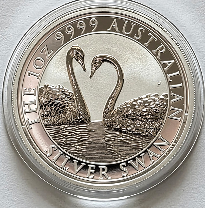2022 Australia Silver Swan 1 oz $1 .9999 Fine Silver BU Coin. Only 25,000 minted