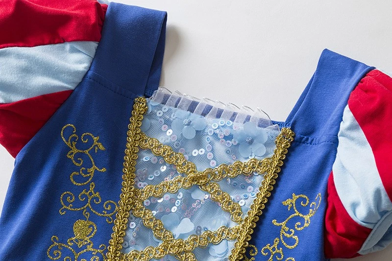 Snowwhite Princess Dress Ballet W/ Socks Costume Halloween Party School Cosplay - Image 3 of 4