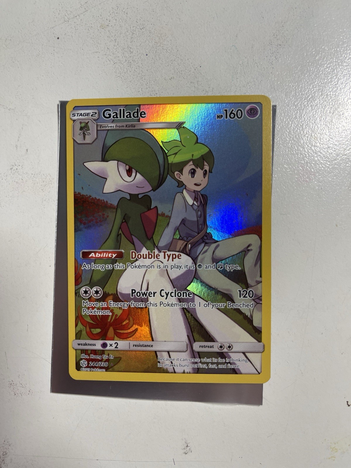 Gallade 244/236 Secret Rare Pokemon TCG Cosmic Eclipse NM