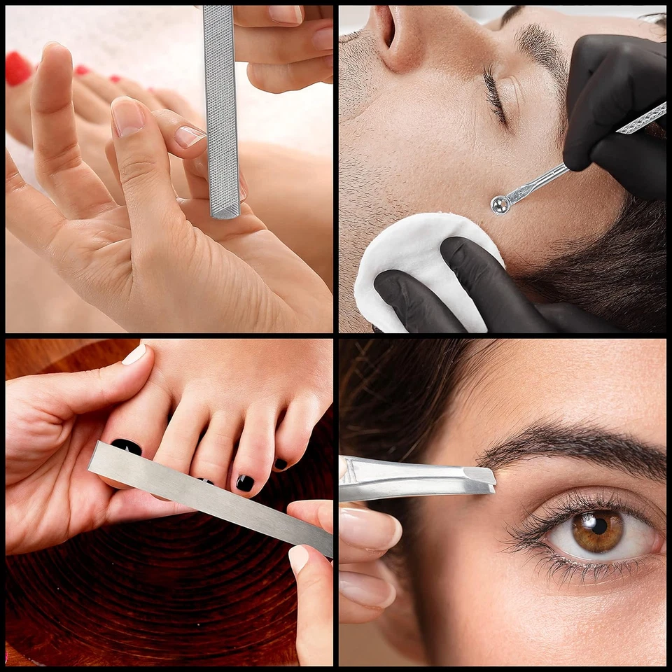 Kit Manicure Pedicure Con Tagliaunghie (19 Pezzi) – Set Manicure Professionale i - Immagine 3 di 4