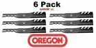 6 件装 Oregon 96-310 Gator Mulcher 刀片适用于 Exmark 103-6583 323515 103-2527