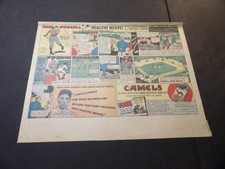 Camel cigarette ad - Apr 8, 1934 - Half-Size Sunday - Carl Hubbell MLB Pitcher