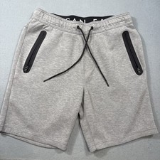 American Eagle Men  s Gray Heather Athletic Shorts Med Zipper Pockets Athleisure