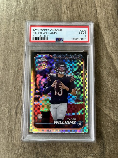 Caleb Williams 2024 Topps Chrome X-Fractor