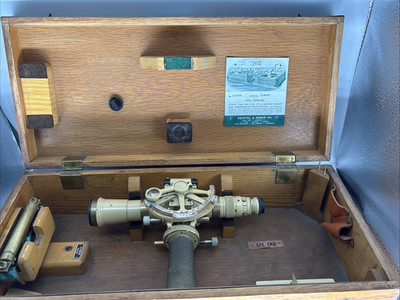 Vintage Keuffel & Esser 5093A  Survey Transit Level W/ Box