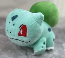 Pokemon BULBASAUR Plush Tomy Toy Embroidered Detail Authentic Stuffed Animal