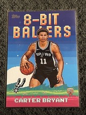 Topps 2025-26 8-Bit Ballers Rookie Insert Carter Bryant #8B-40 Spurs NBA