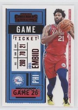 2020-21 Panini Contenders Game Ticket Red Joel Embiid #11 9o3