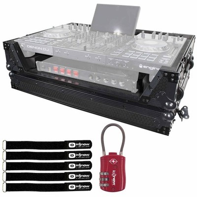 ProX XS-PRIME4 WBL Denon Prime 4 Black Road Case with Red TSA Lock