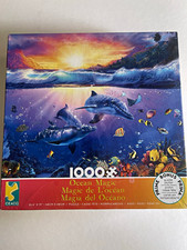 Ceaco Ocean Magic 1000-Piece Cardboard Jigsaw Puzzle w/ Poster