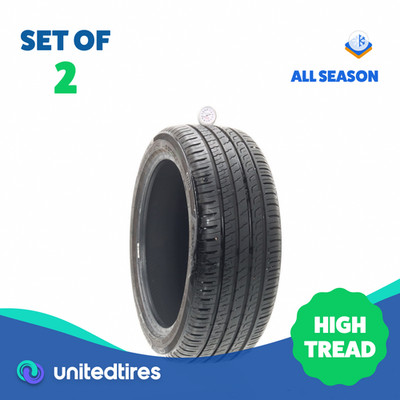 Set of (2) Used 215/45R17 Barum Bravuris 5 HM 91W - 9.5/32