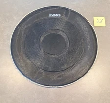 22" Evans db One Mesh Bass Drum Batter Head 80% Volume Reduction, Real Feel, VGC