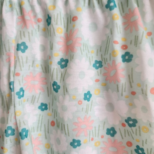 Girls Cat & Jack Floral Print Pajama Shorts Size S (6/7) Green & Pink NWT - Picture 2 of 6