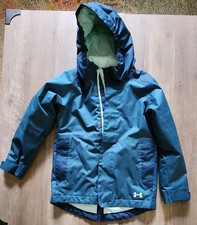 Under Armour Teal Blue/Green Coat Cold Gear Infrared Youth Small