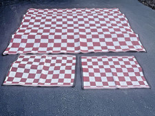 Reversible Poly Straw Mat RV Patio Deck Carpet Camper Rug Outdoor Camp 6' X 9'