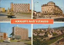 Kralupy Nad Vltavou Teilansichten Gebaeude Skulptur Eisenbahn