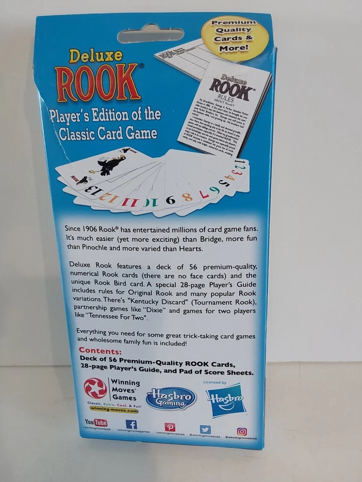 Juego de cartas ROOK de lujo 100 años de diversión jugando a las cartas 8+ 2-6 jugadores Foto 2 de 2