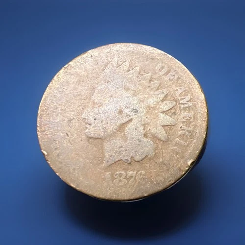 1876 Indian Head Cent- Semi Key Better Date. Free Shipping