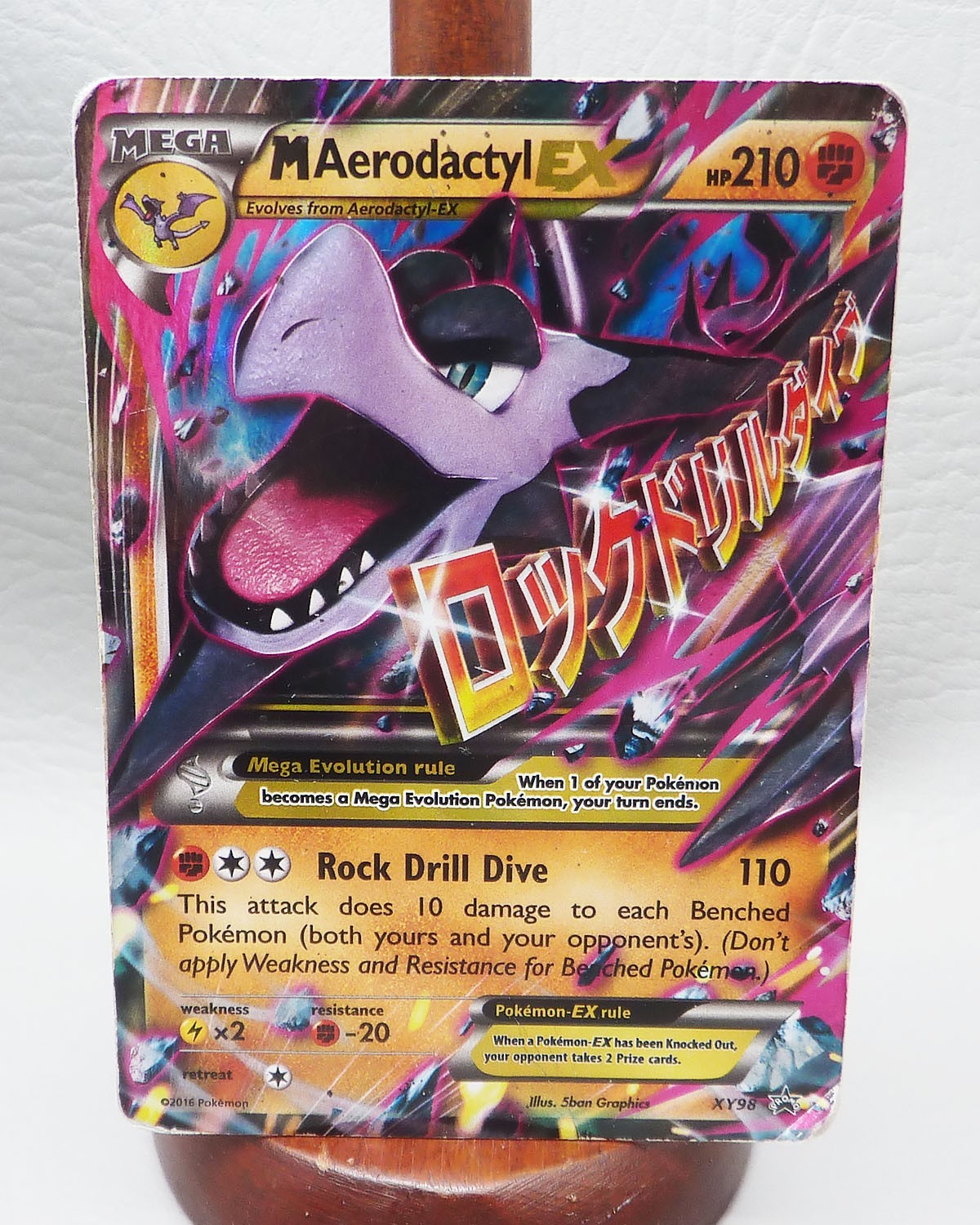 Mega Aerodactyl EX #XY98 Black Star Promo HP/DMG