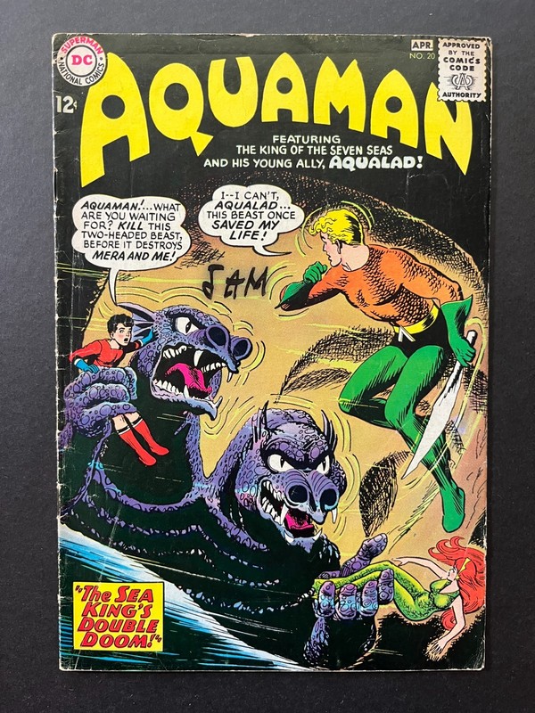 AQUAMAN #20 *VG- (3.5)* (DC, 1965)  NICK CARDY ART!  MERA!  LOTS OF PICS!