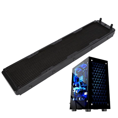 Water Cooling Radiator 18-Tubes Metal Heat Exchanger Computer Industrial I SPC