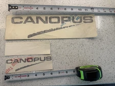 RARE Canopus LOGO & Drum Bass Drum Logo stickers