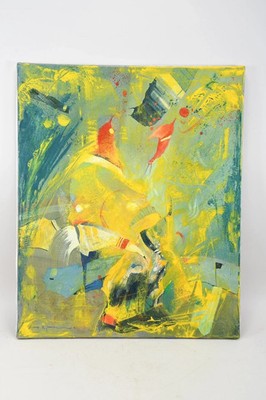 Unikat:Abstraktes Meisterwerk von Otto Ernst Pelzer - Mischtechnik - 60 x50 cm  