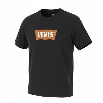 LEVI'S Vintage Fit Herren T-Shirt M Schwarz Trikot Baumwolle Rundhals Kurzarm