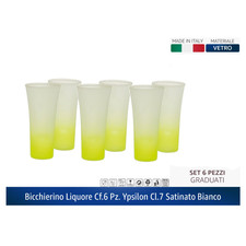 BICCHIERI YPSILON ALTI SATINATI BICCHIERE AMARO LIQUORE FROSTED 70 ML