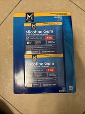 Member  s Mark Nicotine Gum 4mg Ice Mint 300 Pieces 2 x 150 Stop Smoking Aid