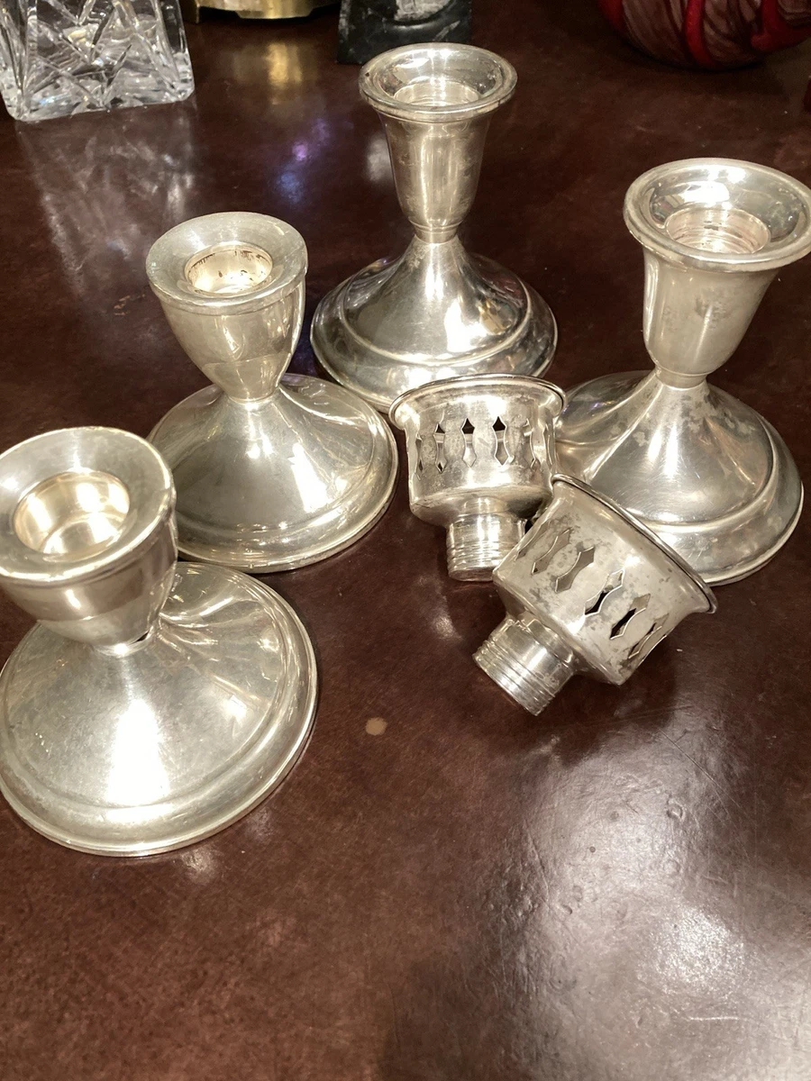 Towle Antique US Sterling Silver Candlesticks & Candelabras for