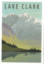 Lake Clark National Park Alaska Art Poster Postcard