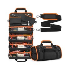 HISEA Roll Up Tool Bag Organizer, Heavy Duty Portable Tool Stor... USA FAST SHIP
