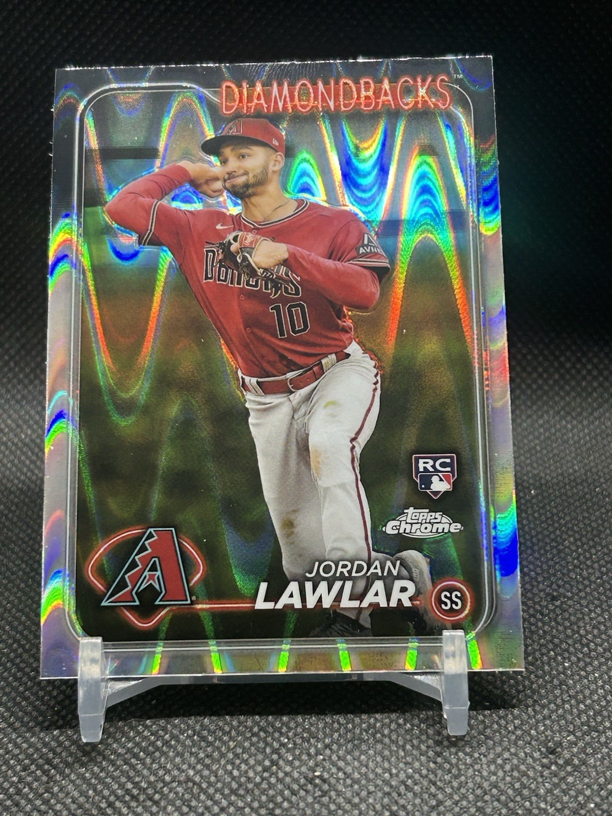 2024 Topps Chrome RayWave Refractor #229 Jordan Lawlar (RC) Diamondbacks Rookie
