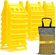 24 Pack Edge Corner Protector With Carrying Case for Flatbed Cargo Load Truck Sh