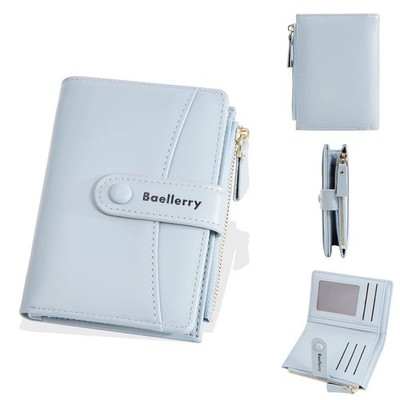 Baellerry Women s Baby Blue Wallets PU Leather
