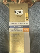 RoC Retinol Correxion Deep Wrinkle Day Moisturizer +Advanced Retinol 1oz Exp6/28