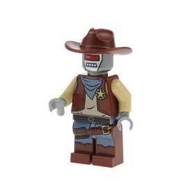 1x Lego Minifigure Lego Movie Deputron Head Flat Silver Hat 70800 13565 tlm024