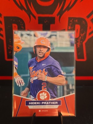 2025 Onit Athlete Clemson Tigers Baseball #B-17 Hideki Prather- Orange Base